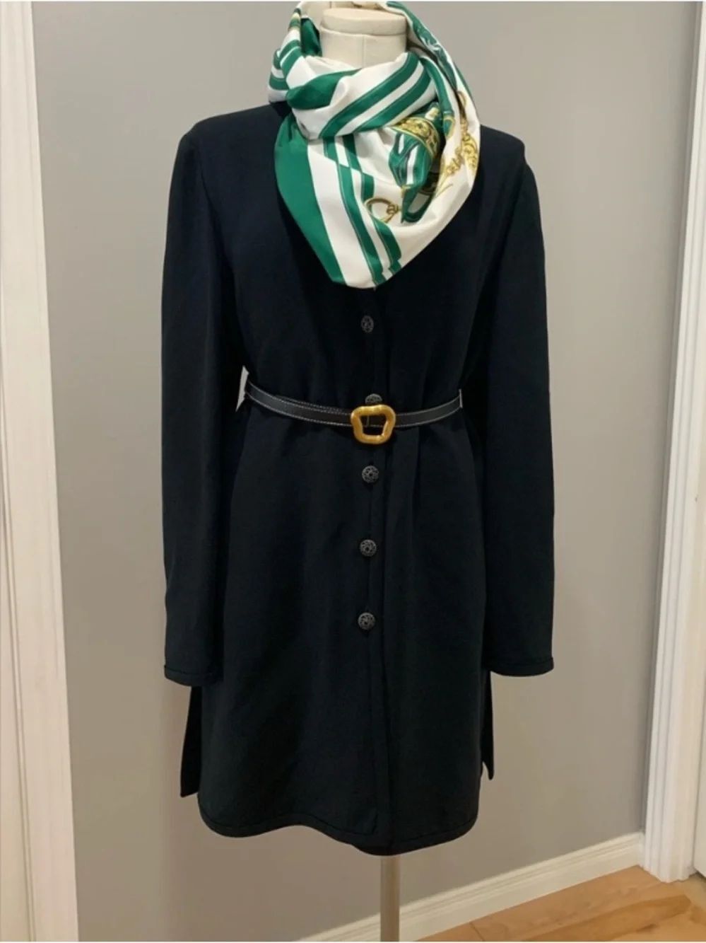 🛍️Valentino “Miss V” Authentic Vintage 1980s “Power Blazer Dress” - Picture 4 of 16